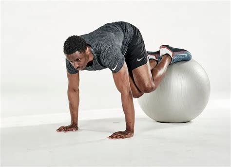 exercise ball exercises  improve core stability men