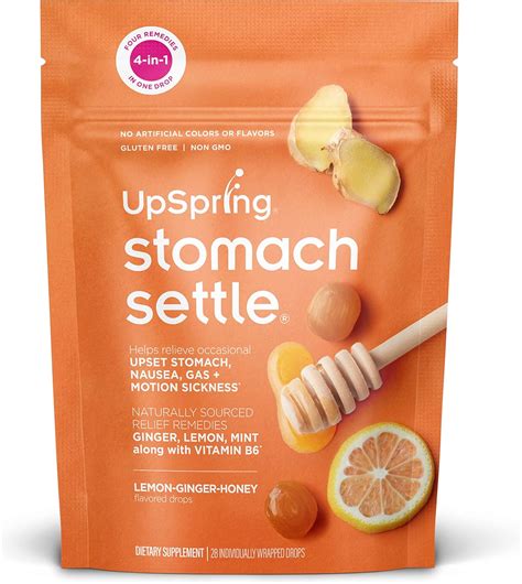 UpSpring, Stomach Settle, Lemon-Ginger Honey Flavor, 4.0 oz (112 g