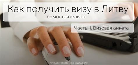 Как получить визу в Литву самостоятельно. Часть II — Визовая анкета ...