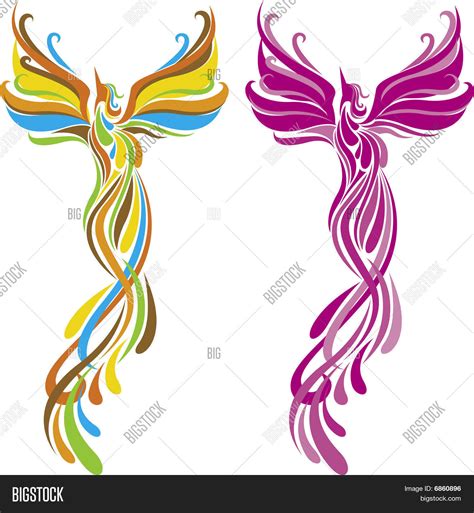 phoenix bird vector photo  trial bigstock