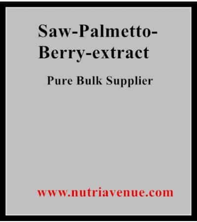 Saw Palmetto Berry Extract Powder Supplier | NutriAvenue