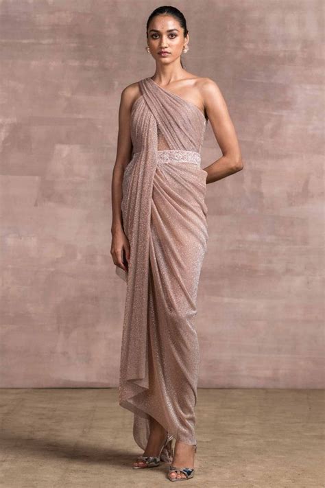 trendy designer drape saree saree gown dress design draped dress