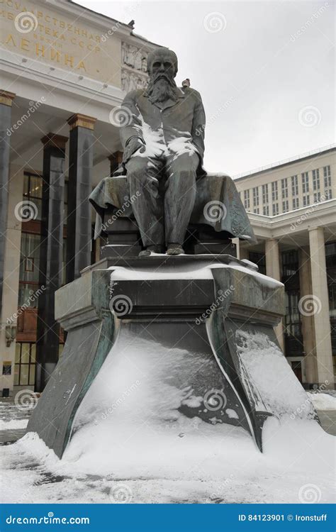 Monument To Dostoevsky in Moscow, Russia Editorial Photo - Image of ...