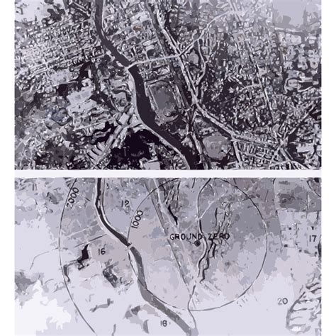 Nagasaki 1945 Before and after adjusted 2016122130 | Free SVG