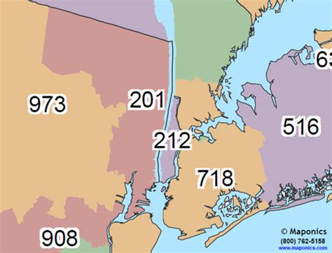905 Area Code Usa Map - Map