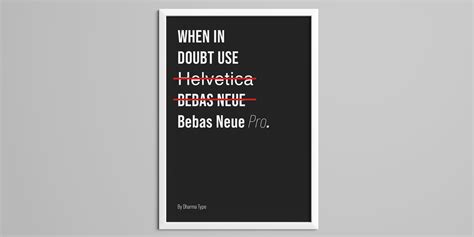 Bebas Neue on Behance
