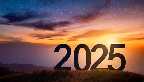 Новый год 2025 Силуэт заката символизирует переход надежды и новое ...