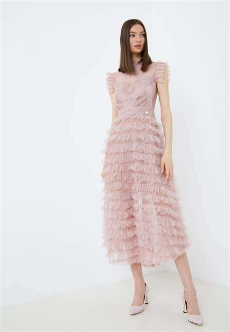 Платье Rich & Naked Angelina midi dress, цвет: бежевый, MP002XW138Y2