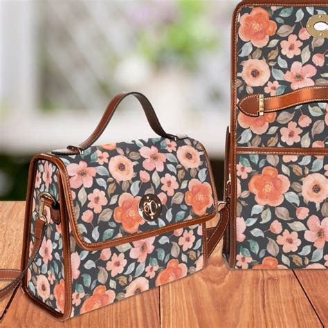 Floral Print Handbag - Etsy