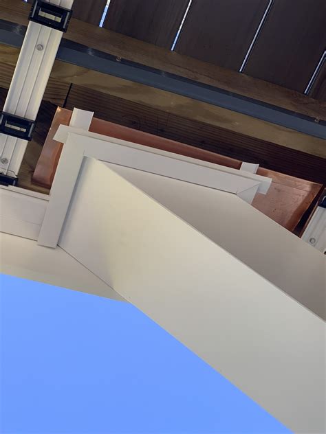 Flashing Detail Above Column | UpSide Deck Ceiling
