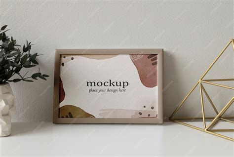 premium psd landscape frame design mockup