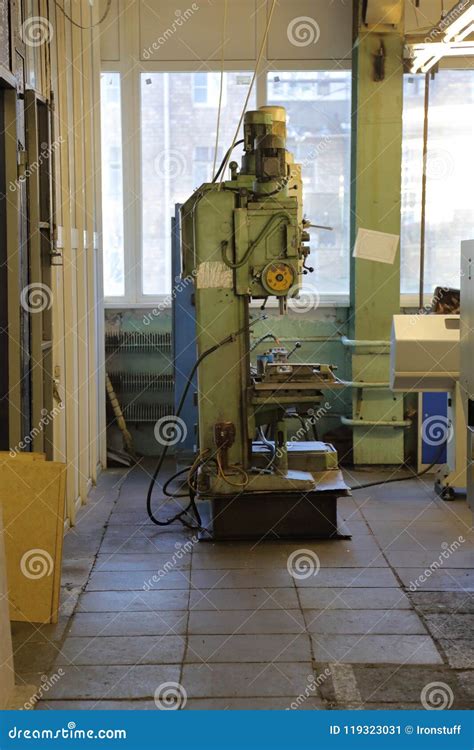 metalworking machine stock image image  retro