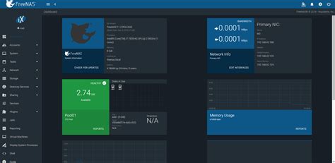 freenas 11.2 screenshot 1 - Manjaro dot site
