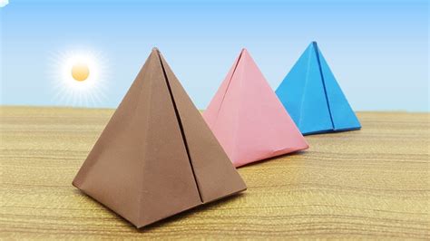 How To Make A Paper Pyramid Or Origami - Origami