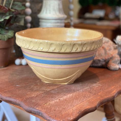 Vintage Crock Bowls - Pine Grove Trading Company