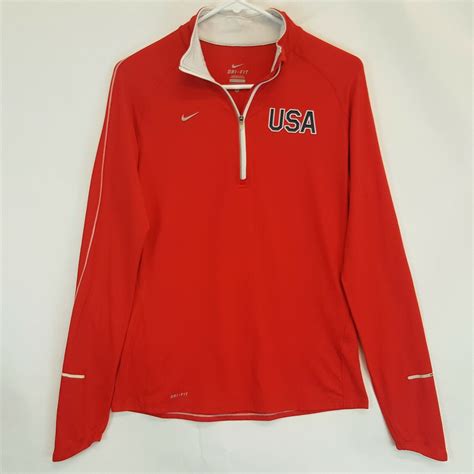 Nike USA Olympic Track Field Team Element Long Sleeve… - Gem