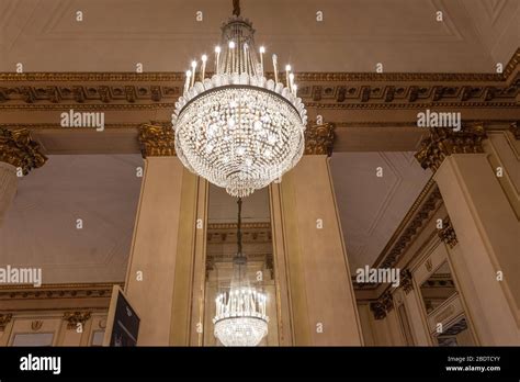 Italy, Milan, 13 February 2020, interior of the La Scala theater ...