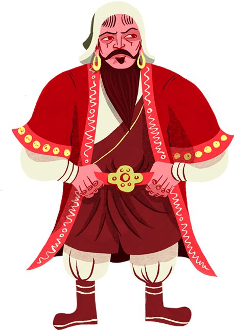 Download Genghis Khan Illustration - ClipartKey