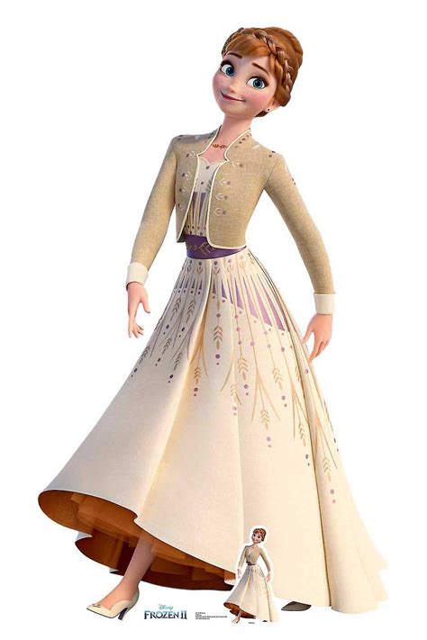 Anna Cream Dress van Frozen 2 Officiële Disney Kartonnen Cutout ...