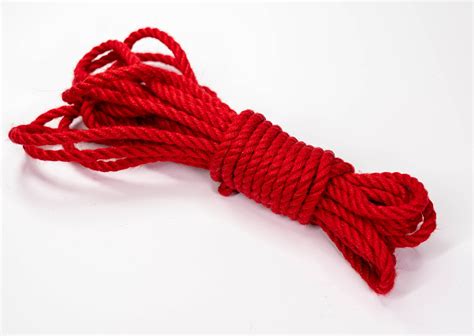 Red Jute Rope for Bondage - Etsy Canada