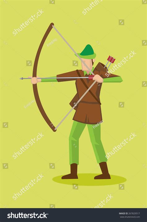 Archer Robin Hood Hat Costume Using Stock Vector (Royalty Free) 267829517 | Shutterstock