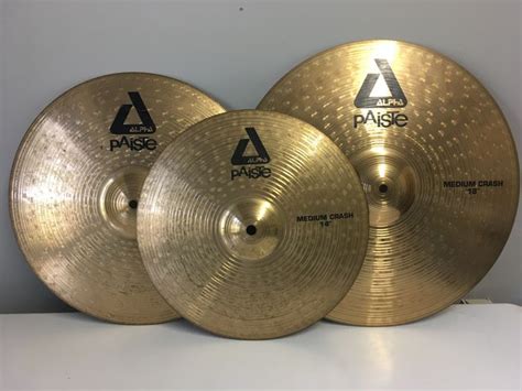 Paiste - Alpha serie - Cymbals Crash 14¨ 16¨ 18¨ - Germany - Catawiki