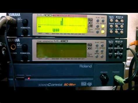 MU100 demo song - YouTube