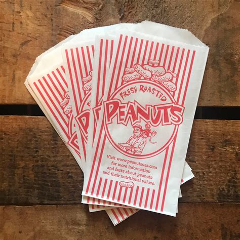peanut bags set   paper bag treat bag merchandise bags