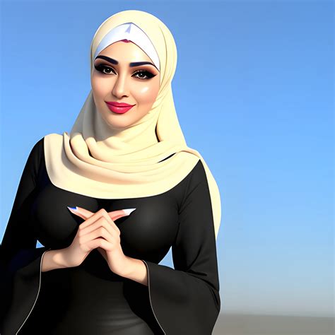 , 3D, sexy muslim girl in hijab - Arthub.ai