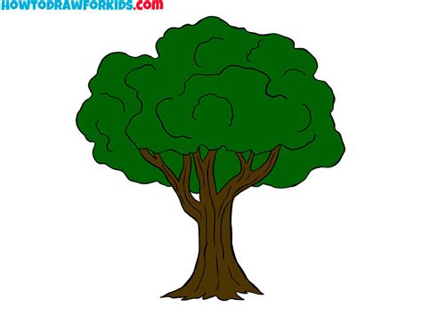 draw  realistic tree easy  brett ramires blog