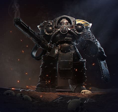 Iron Warriors legion terminator Warhammer 30k fan art by Dmitriy