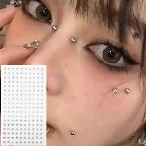 Наклейки для носа и губ из нержавеющей стали | AliExpress