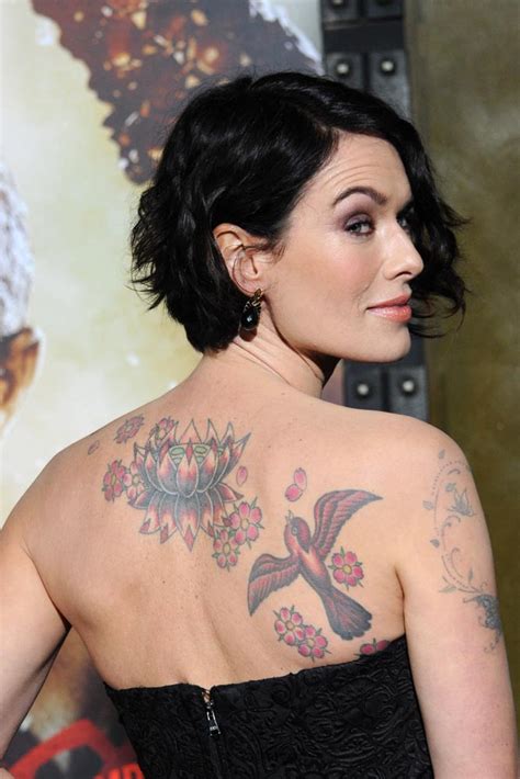 Lena Headey Wrist Tattoos