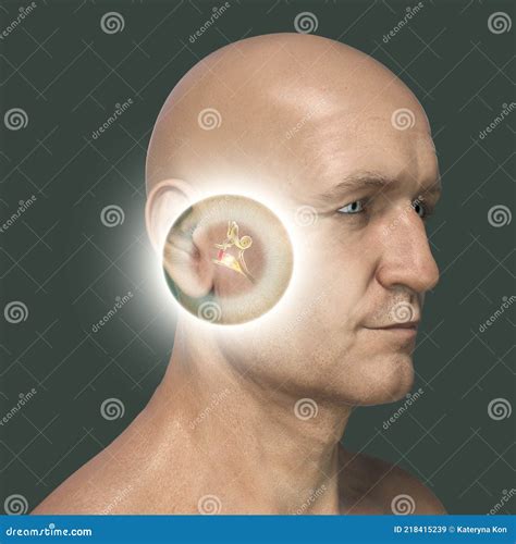 Otitis Media, A Group Of Inflammatory Diseases Of The Middle Ear, 3D