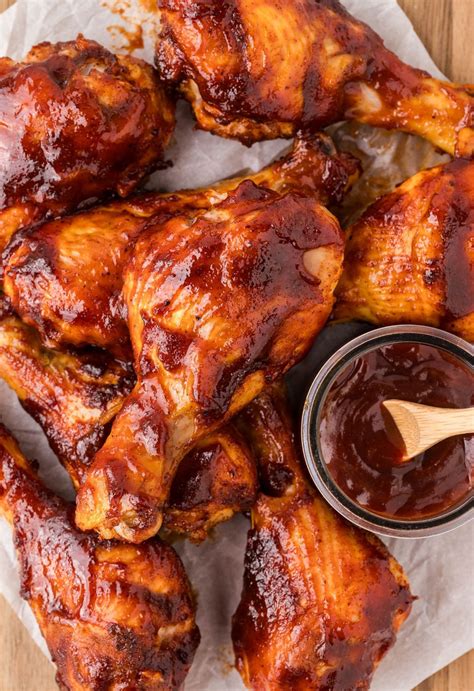 BBQ Chicken Drumsticks - crispy on the outside, moist, and juicy on the