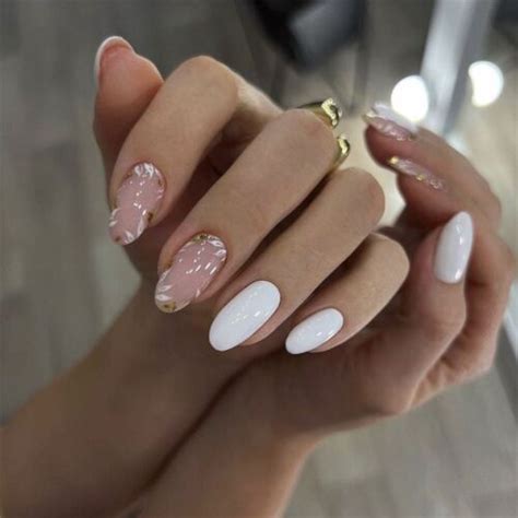 Long Oval Fake Nials Solid Color Press on Nails Manicure False Nails ...