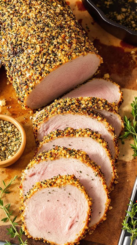 Herb Crusted Pork Loin Recipe - All Good Recipes