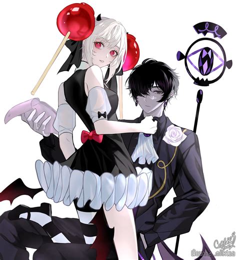 candy apple cookie and black sapphire cookie (cookie run and 1 more