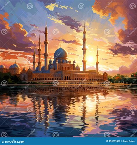 Captivating Image of Salaam Sunsets Stock Illustration - Illustration