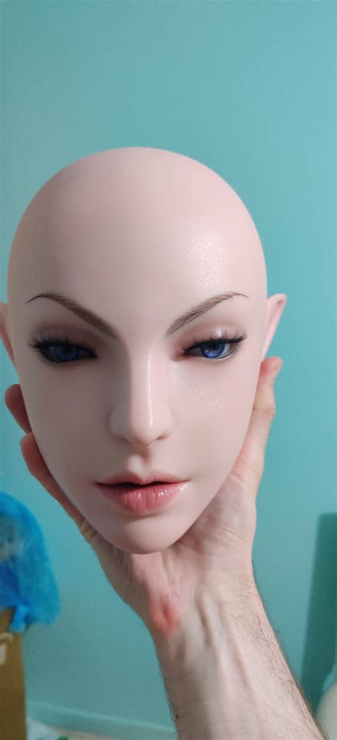 Custom Single Silicone Sex Doll Head With Movable Jaw Function - HXDOLL