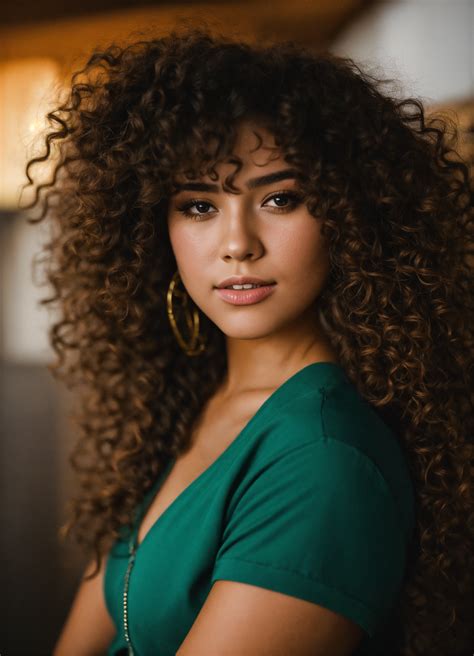 Lexica - Latina girl with curly hair