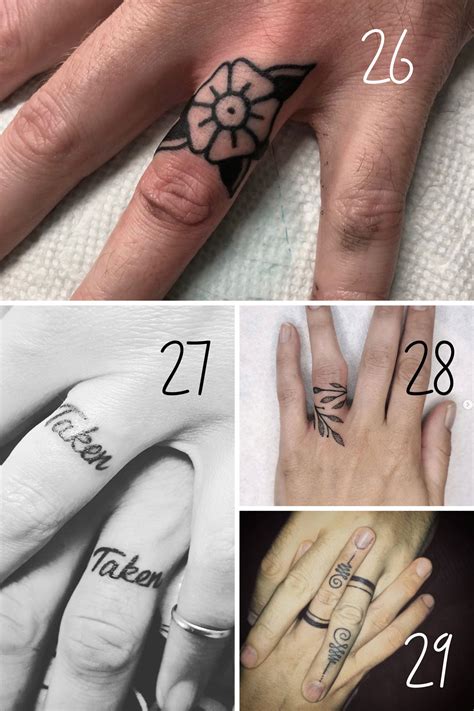 wedding band tattoos 9
