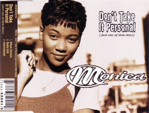 Monica – Don't Take It Personal (Just One Of Dem Days) (1995, CD) - Discogs