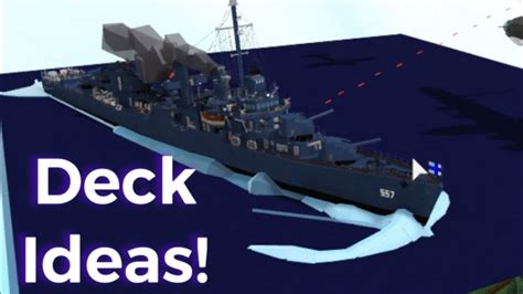 Warship Deck Ideas! Simple BABFT Ideas for Warships in Build a Boat for ...