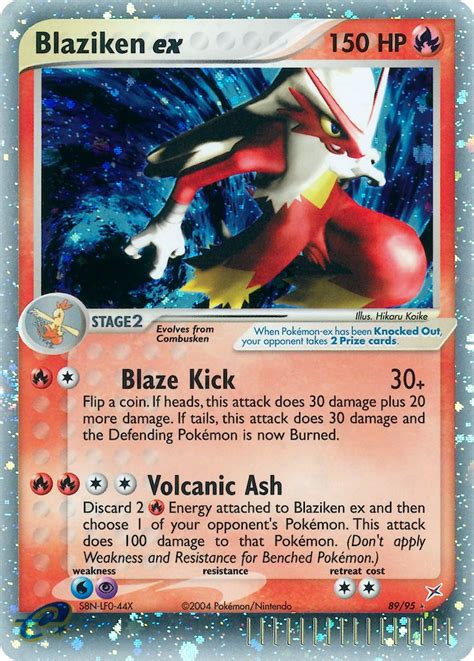 Mega Blaziken Ex Card
