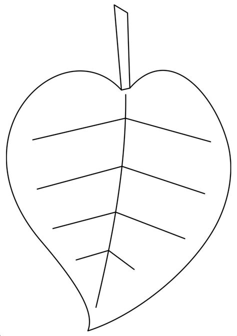 Large Leaf Template Printable