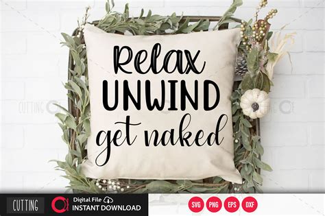 Relax unwind get naked SVG By Regulrcrative | TheHungryJPEG