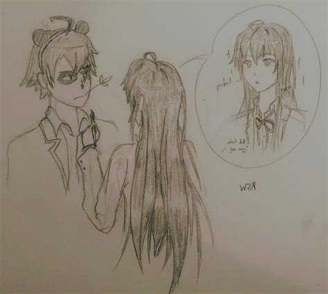 [Fanart] A doodle I did from a post about Yukino predisposed to like ...