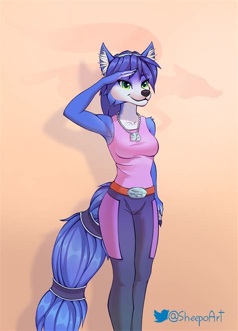Krystal fanart by me :D : r/furry