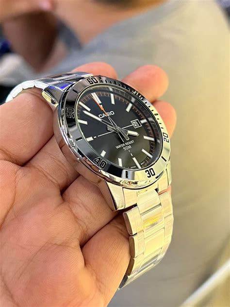 CASIO Analog Stainless Steel Men's Watch MTP-VD01D-1E2, Luxury, Watches ...